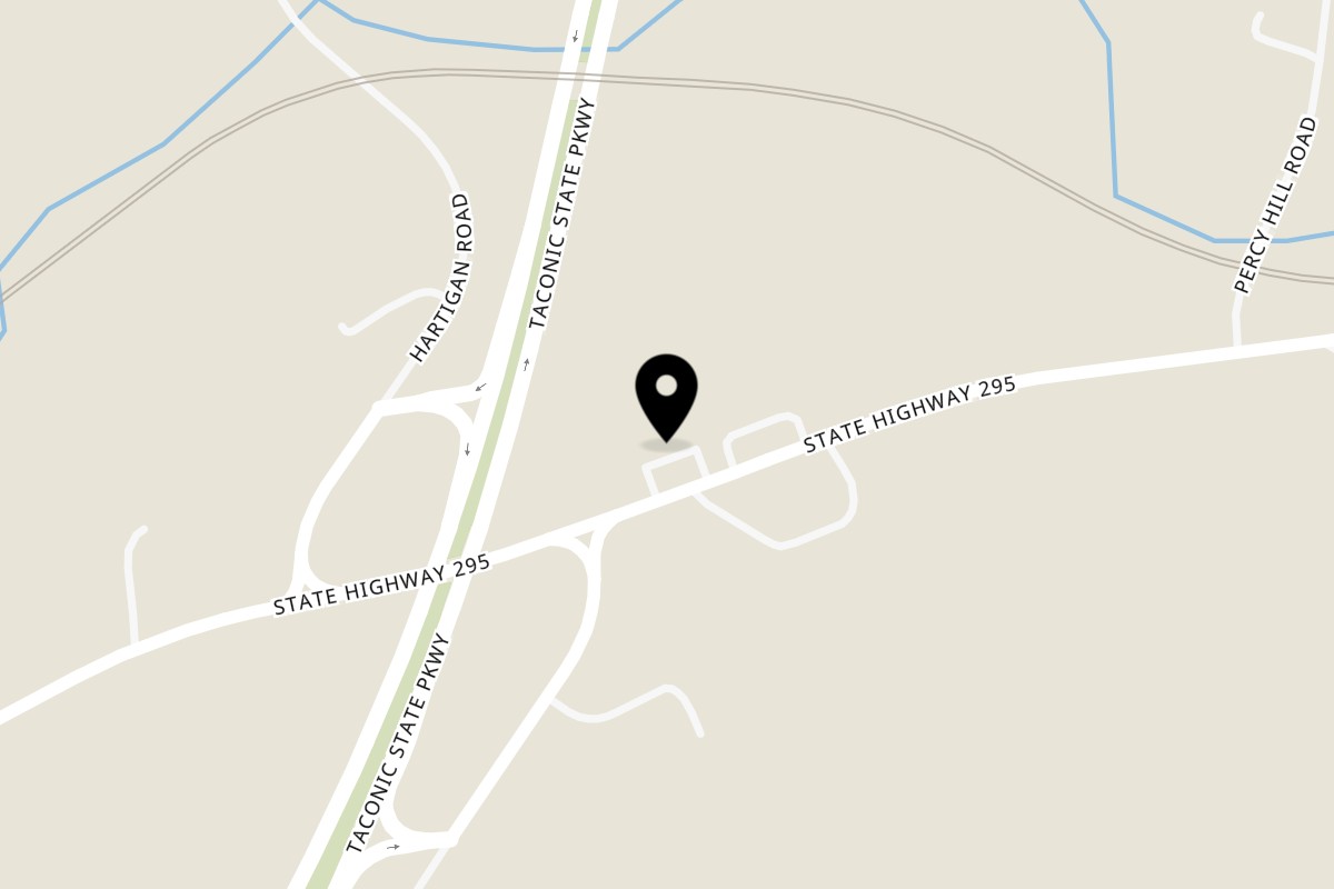 Map showing the location of Blueberry Chill on 591 NY-295 in Old Chatham
